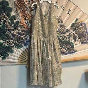 Nanette NWNT Gold Sequin Dress